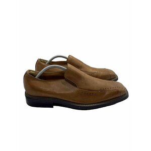 Ball Band Loafer Slip On Shoes Men’s Size 10 Brown Leather USA Made Square Toe